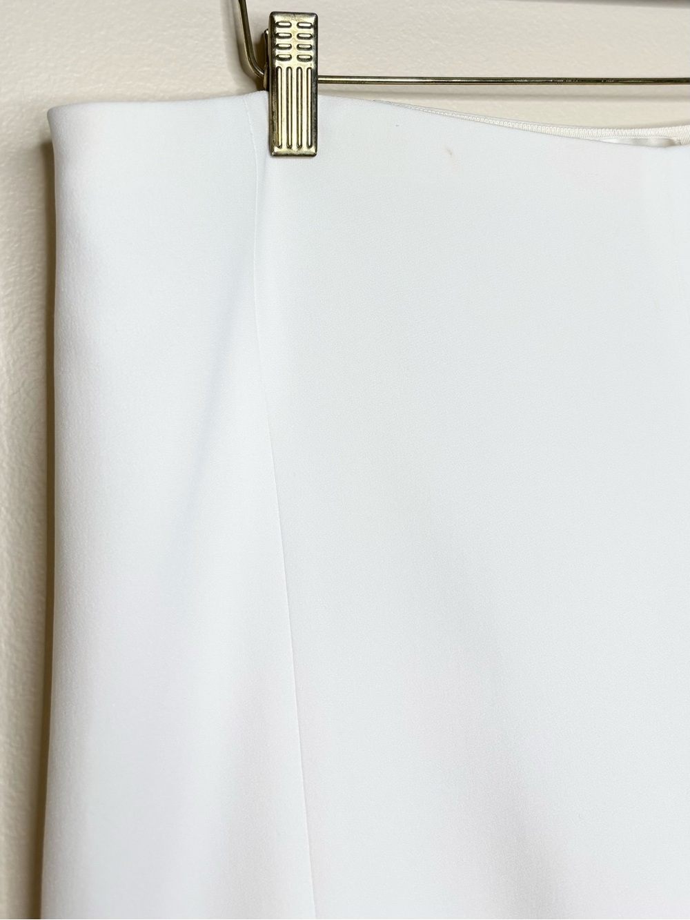 The Row Ivory Cropped Split Hem Trousers Pants Size 12 Silk Lined - Picture 9 of 13